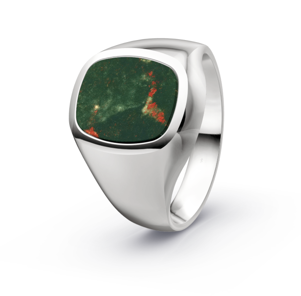 CR-Siegelring 07/6 - Silber 925 / - Blut Jaspis